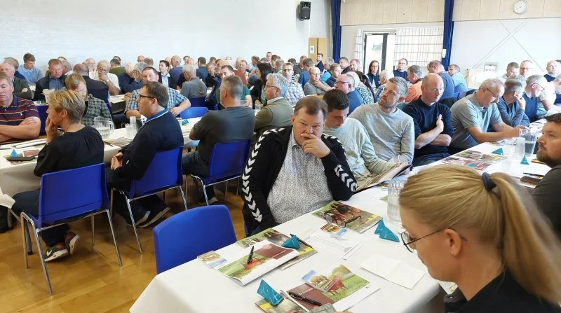 Omkring 125 deltog i den faglige del af RDM Årsmødet 2023, der i år blev holdt i Ribe Fritidscenter. Foto: John Ankersen