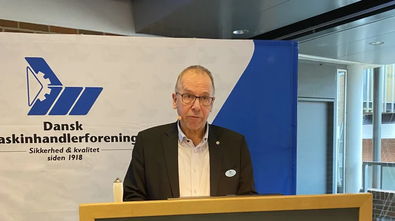 Jens-Aage Jensen, formand for Dansk Maskinhandlerforening, træder tilbage efter foreningens generalforsamling den 24. november. Foto: Per Jørgensen