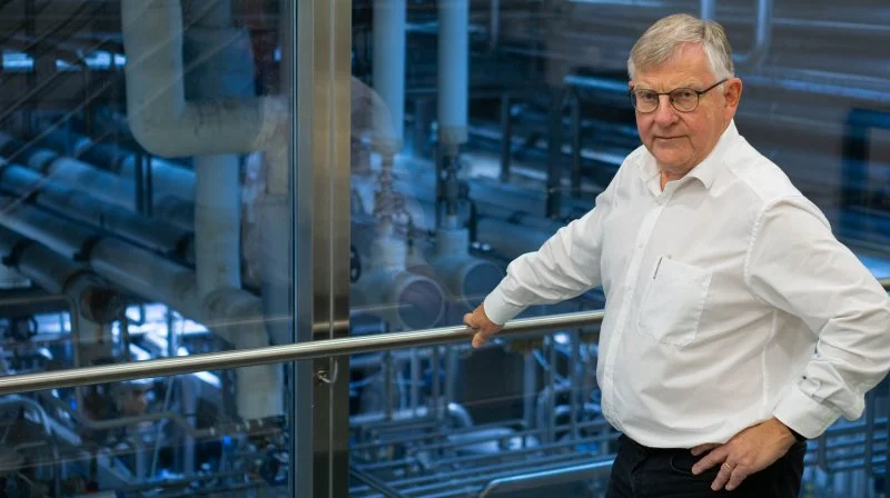 Den afgående direktør i Thise Mejeri, Poul Pedersen, er glad for at kunne bidrage til den grønne dagsorden med den nye aftale med Rybjerg Biogas om mejeriets spildevand. Arkivfoto: Steven Andersen