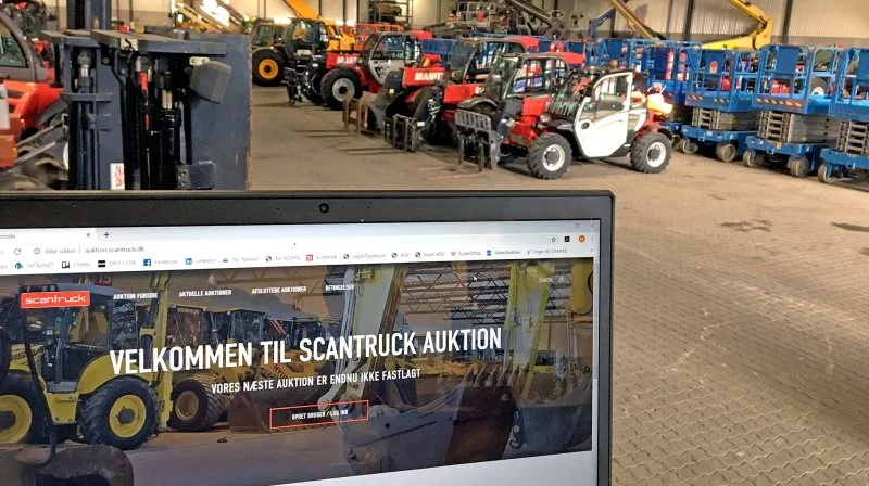 Scantruck melder klar til stor online jule-auktion over brugte maskiner og tilbehør fra den 13. til den 20. december. Foto: Scantruck
