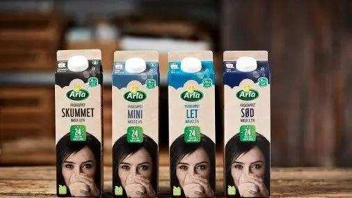 Mælken fra Arla kommer snart i en ny og mere miljøvenlig karton.