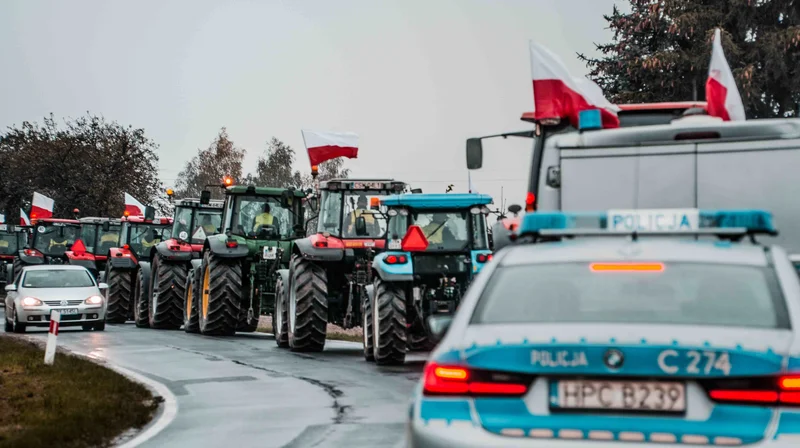 Polen har ofte været skueplads for traktordemonstrationer. Billedet her stammer fra 2021. Arkivfoto