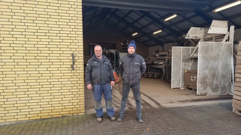Henrik Hjaltelin (tv) og Martin Hjaltelin, far og søn, fra Lyngerupgaard ved Jægerspris på det nordlige Sjælland. Foto: Anders Lei