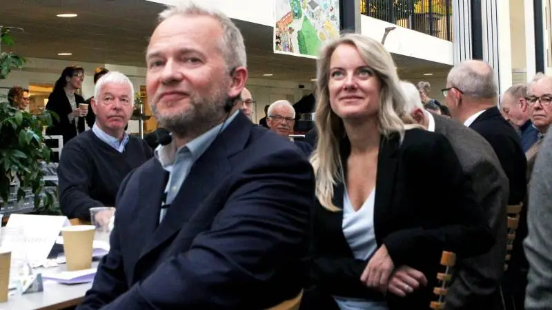 Finansmanden Lars Tvede danner privat par med Nye Borgerliges Pernille Vermund, som også var med på Bygholm Landbrugskole. Foto: Lasse Ege Pedersen
