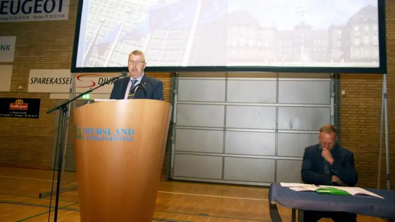 Formand Hans Gæmelke efterlyser »en rigtig landmand« i EU-parlamentet. Fotos: Christian Carus