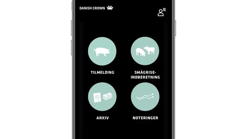 Tilmeldingsmodulet og indberetningsmodulet er nu placeret hver for sig i Danish Crowns Ejer-App. Foto: Danish Crown