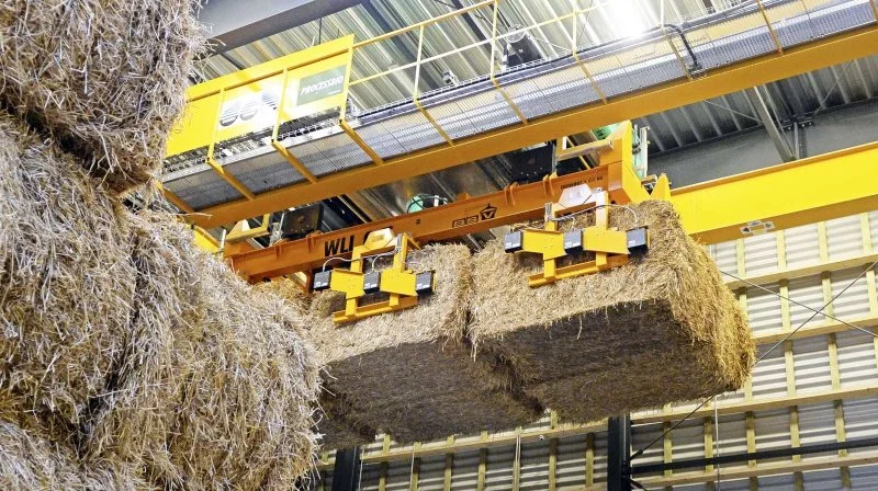 Halmselskabet Danmark har leveringsaftaler med de fleste større danske kraftvarmeværker og fjernvarmeværker. Arkivfoto
