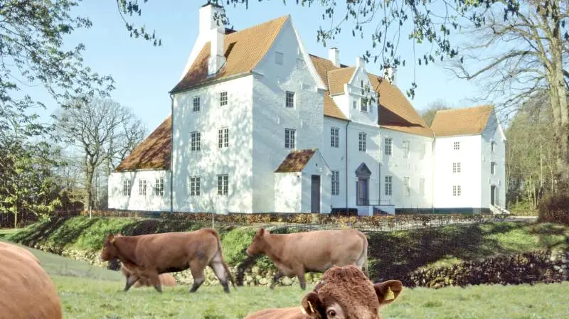Det smukke Sønderskov Slot nær Brørup i Sydjylland, danner rammen om den kommende landsdækkende Limousine-auktion.