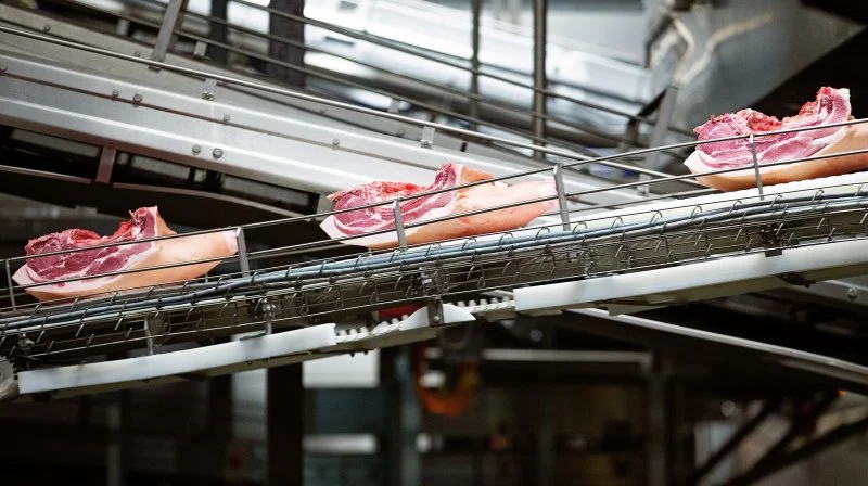 Ifølge Jyllands-Postens beregninger på basis af nye data fra Eurostat faldt produktionen på de danske slagterier med 3,3 procent i første halvår. Arkivfoto