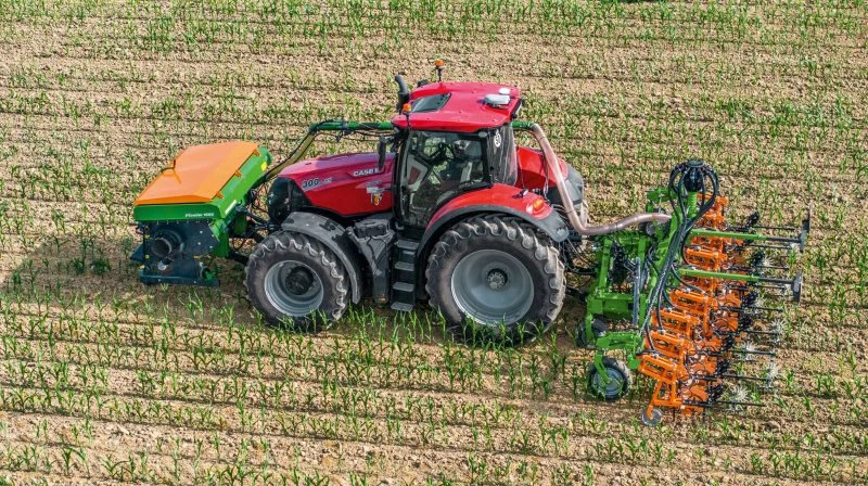 Radrenserne fra Schmotzer Hacktecknik leveres fremover i den kendte kombination af grøn og orange fra Amazone. Foto: Amazone
