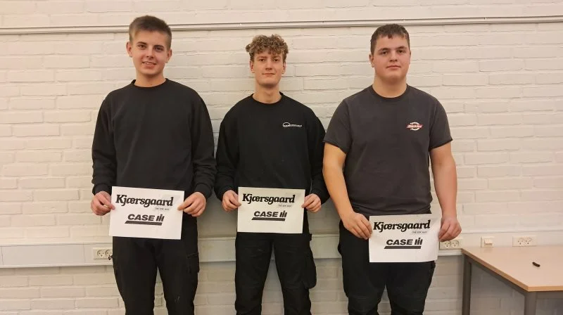 SD Kjærsgaard i Frejlev har ansat tre EUX-elever på én gang og ser det som en investering i fremtiden.