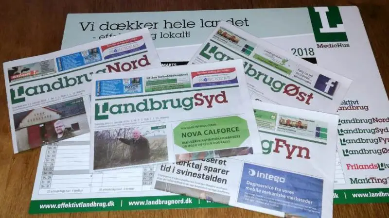 Abonnenter og kunder, som modtager LandbrugNord, LandbrugSyd, LandbrugFyn og LandbrugØst på adresse, får fra og med denne uge ugeavisen lørdag eller søndag sammen med Effektivt Landbrugs store weekendudgave. Dermed får også alle større landbrug fremover den lokale ugeavis i postkassen i weekenden.