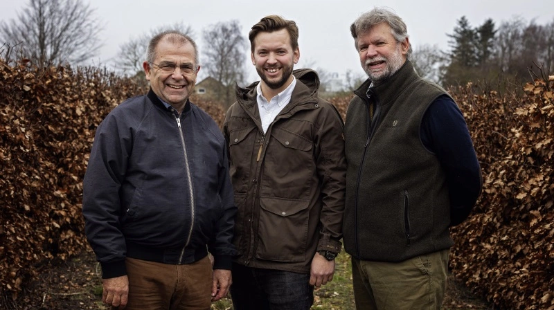 Fra venstre: Lars P. Strarup, Aske Lorenzen og Jan Lorenzen. Pressefoto