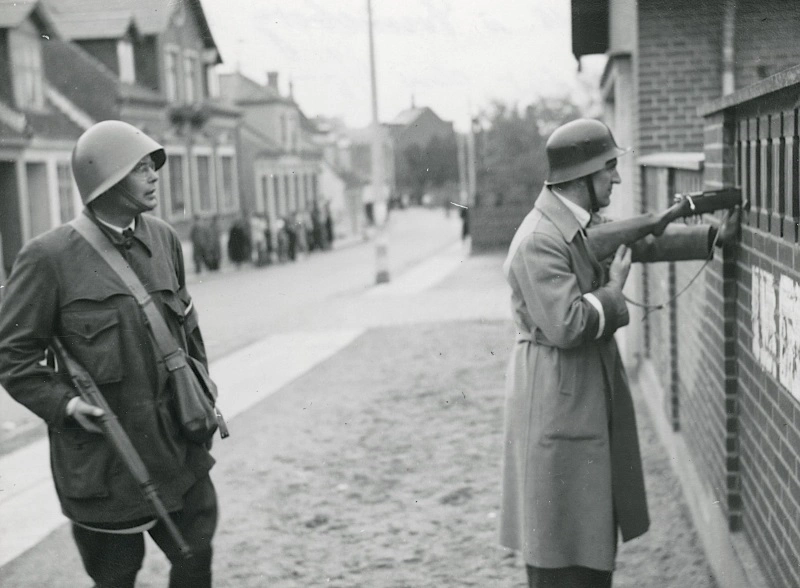 Modstandsfolk i Svendborg 5. maj 1945.