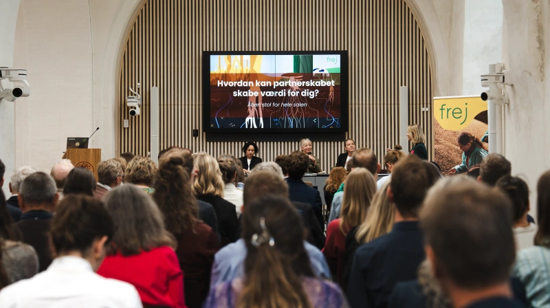 Der var solidt fremmøde for partnere og interessenter, da Tænketanken Frej inviterede til lanceringen af sit nye partnerskab om regenerativt landbrug på Christiansborg. Fotos: Tænketanken Frej / Mathias Nyborg