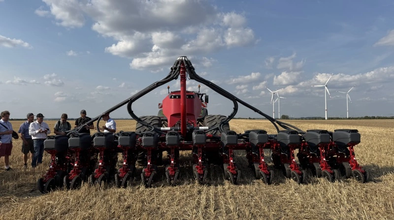 Horsch Maestro 12 TX leveres indtil videre med frøkasser på såenhederne. Fotos: Kasper Stougård
