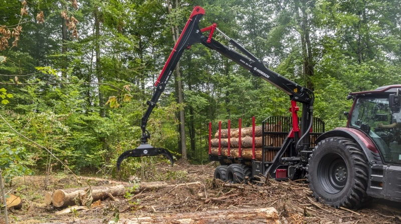 Med to modeller og kraner i flere vægtklasser introducerer Horsch nu skovvogne under navnet Pirk. Foto: Horsch