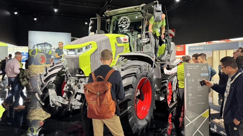 Claas Axion 9.450 Terra Trac blev vinder i HighPower-kategorien i Tractor of The Year 2026. Foto: Kasper Stougård