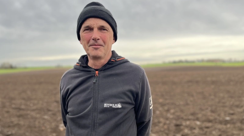 - Jeg har det i bund og grund fint med EU-støtten. For hvis vi ikke fik den, havde vi underskud, fortæller Lars Thygesen, indehaveren af Hovholm lidt udenfor Smørum. Fotos: Christian Ingemann