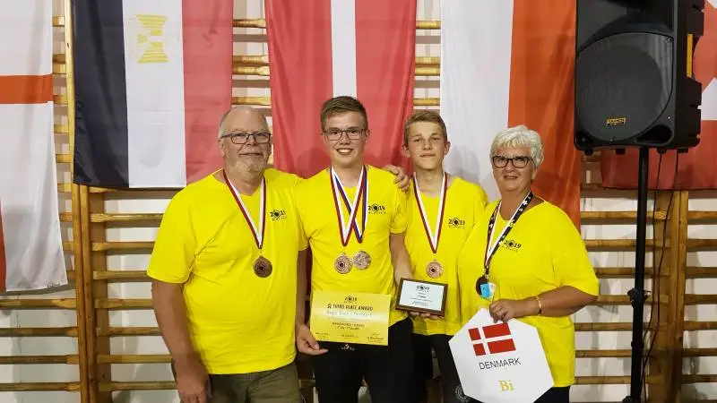 Det var en glad Asger Degn, der fik bronzemedalje ved IMYB i weekenden i Slovakiet.