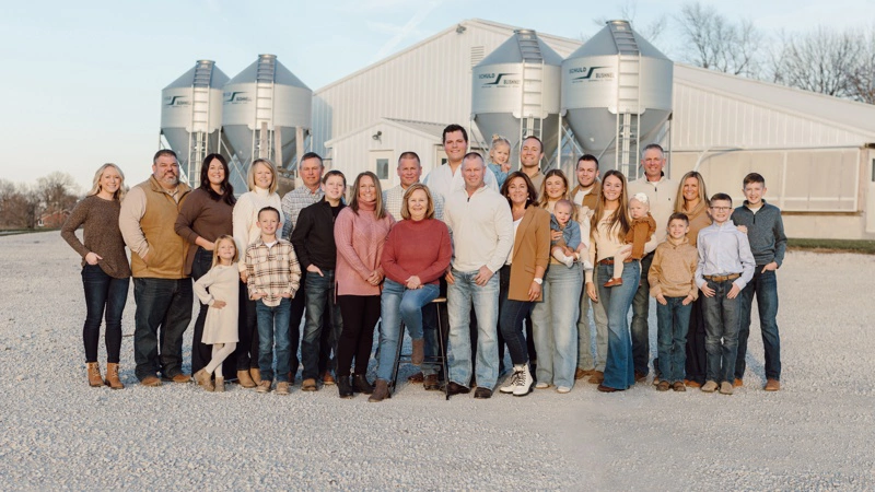 Burgener Farm er en familiedrevet bedrift beliggende i I Illinois i USA. Fotos: DanBred