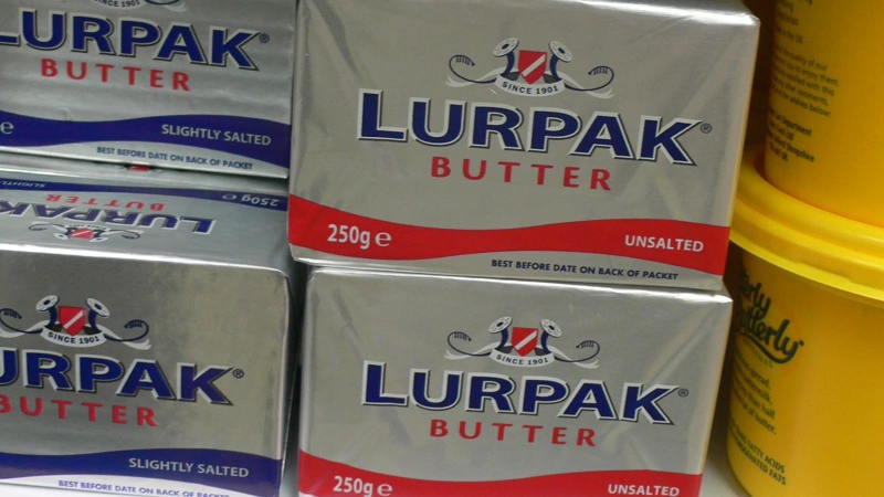 Lurpak-eksporten faldt 9,5 procent i 2025, men høje smørpriser løftede Andelssmør til rekordomsætning på 4,8 milliarder kroner. Arkivfoto