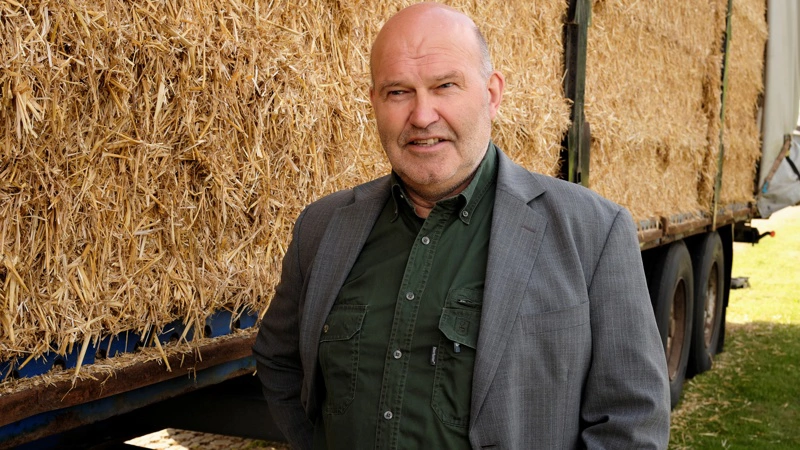 Hans Otto Sørensen, international halmspecialist hos Frandsbjerg Agro. Foto: Thomas Holst