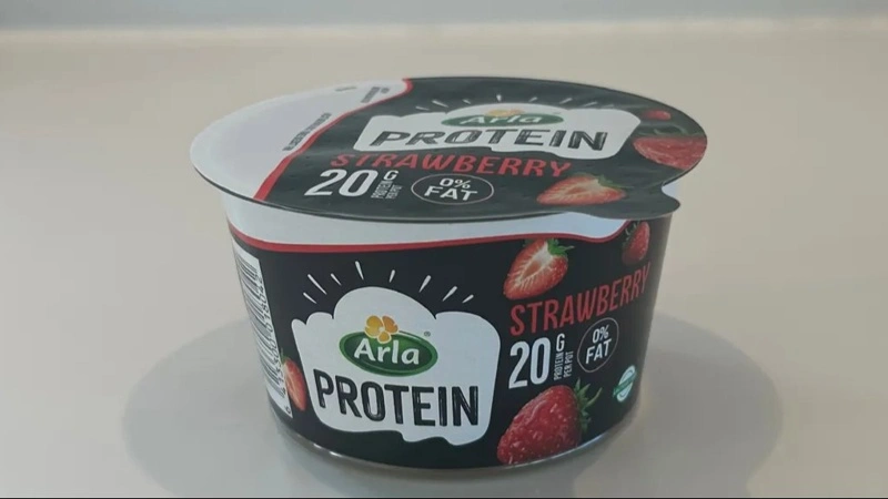Arla skifter 300 ton plast ud med genanvendt plast i ny Arla Protein-bøtte. Foto: Arla Foods