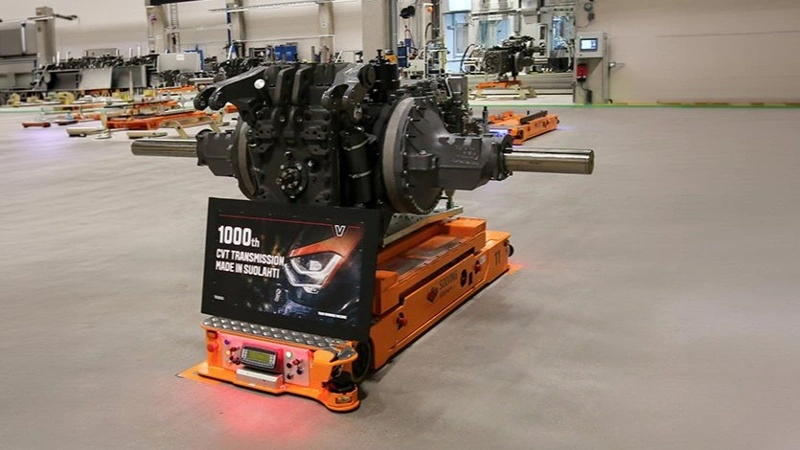 Den 1.000. trinløse Agco-transmission er produceret på Valtras fabrik i Suolahti. Det udvidede anlæg leverer transmissioner til Valtras Q- og S-serier samt til udvalgte traktorer fra Fendt og Massey Ferguson. Pressefoto