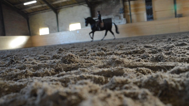 Jemo Equine har anlagt cirka 100 baner med EFS kokosnøddefiber. Foto: Camilla Bønløkke