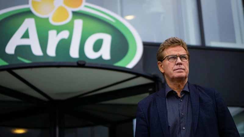 Arla-direktør Peder Tuborgh forklarede til pressemødet i forbindelse med halvårsregnskabet, at Arla er i storform. Arkivfoto: Victor Juul Grønbæk