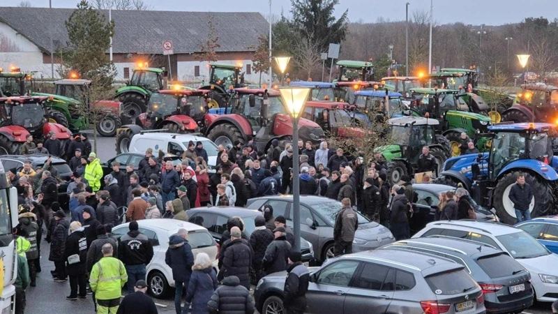 Her ses en af NOFFF.EU's tidligere traktordemonstrationer. Arkivfoto: Tenna Bang