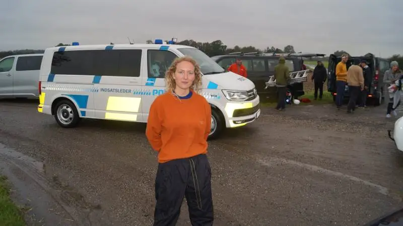 Ida Marie Olsen, til daglig studerende på RUC, men i går aktivist for Greenpeace, da hun trængte ind på Kim Kjær Knudsens ejendom.