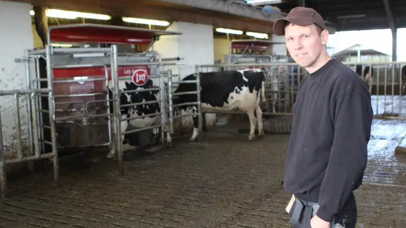 De fire nye malkerobotter fra Lely er Thomas Stauns bedste investering indtil videre, mener han. Fotos: Christian Carus