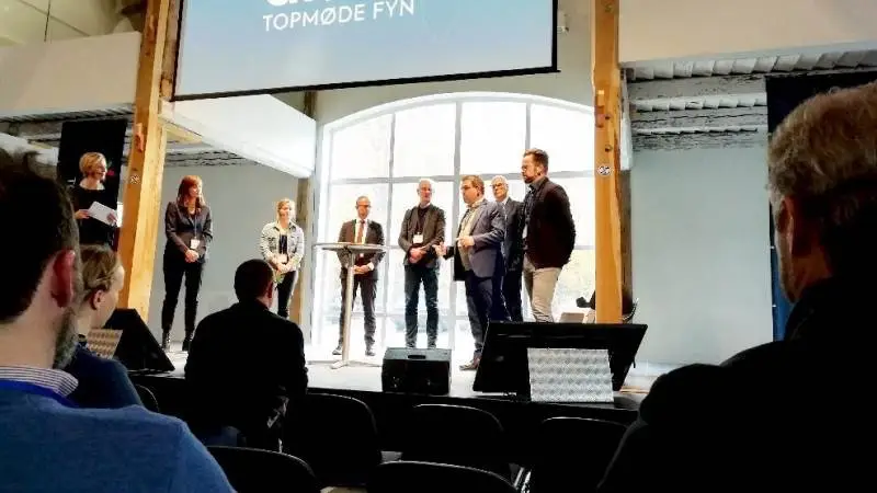 Centrovice-formand Torben Povlsen var blandt deltagerne i paneldebatten på det grønne topmøde på Lundsgaard Gods.