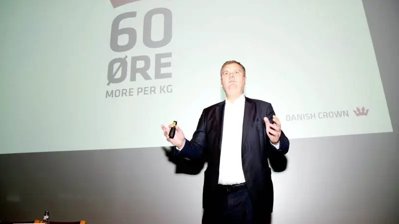 Danish Crown med adm. direktør Jais Valeur i spidsen har nu opgjort tabet på det sidste års ejerskab af britiske Tulip Limited. Arkivfoto: Morten Ipsen