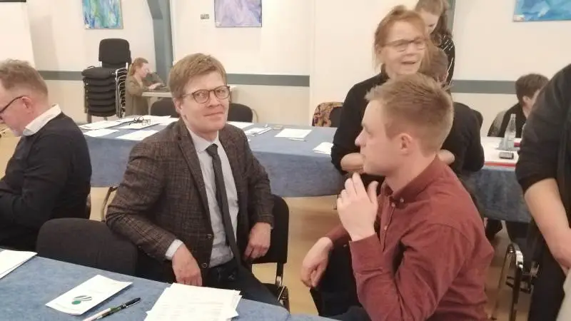 Formand Allan Klestrup Hansen (tv.) gik af som formand og trådte ud af bestyrelsen, da han ville prioritere sin tid på familien og bedriften. Foto: Alexander Dornwirth.
