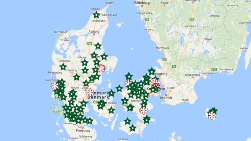 Nu kan man på det gastronomiske Danmarkskort se, hvor de landmænd der leverer råvarer til Michelin-restauranterne bor.