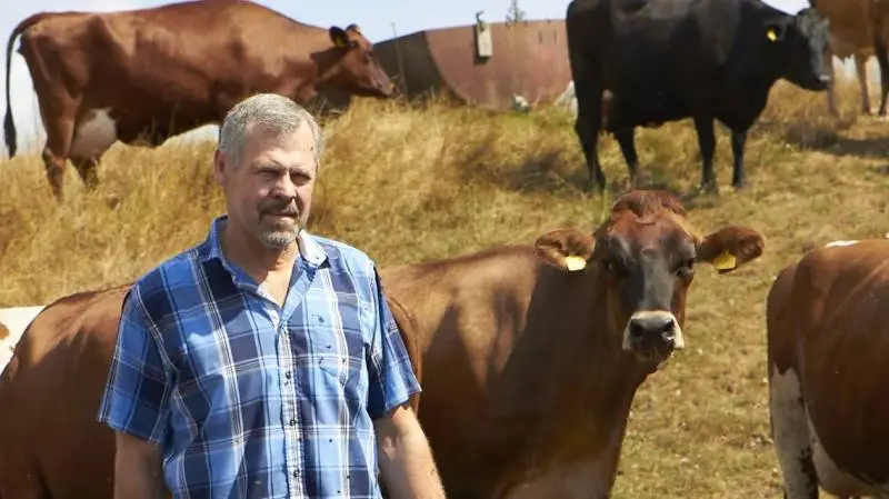 Jens Verner Pedersen er en af de syv landmænd, der i år er vært ved bondegårdsferie.