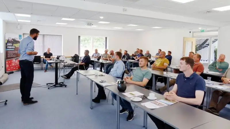 SLF satte på et møde forleden fokus på afdræning af marken i relation til høstudbyttet. Foto: SLF
