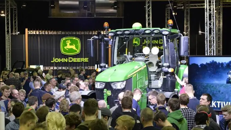 Traktorer fra bl.a. John Deere er som oftest et stort tilløbsstykke på messer som Agromek. Arkivfoto