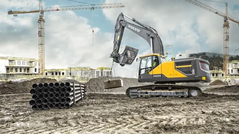 Volvo EC300E 30-tons gravemaskine anvendt som testbænk. Foto: Volvo Entreprenørmaskiner A/S