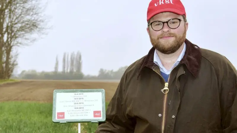Kristian Bang Davidsen kæmper for at VKST igen i år skal trække sig sejrrigt ud af hvedekampen.
