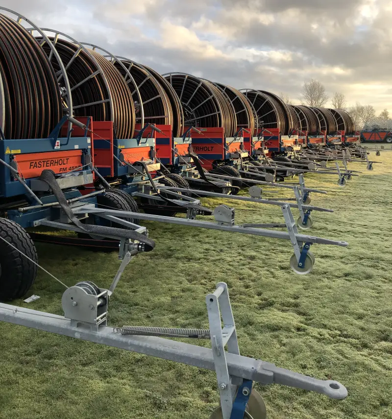 11 nye vandingsmaskiner leveret til planteavlsvirksomheden Lyne Potatis af Semler Agro – Herborg Maskinforretning.