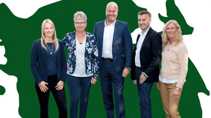 Det nye team i LandBolig.