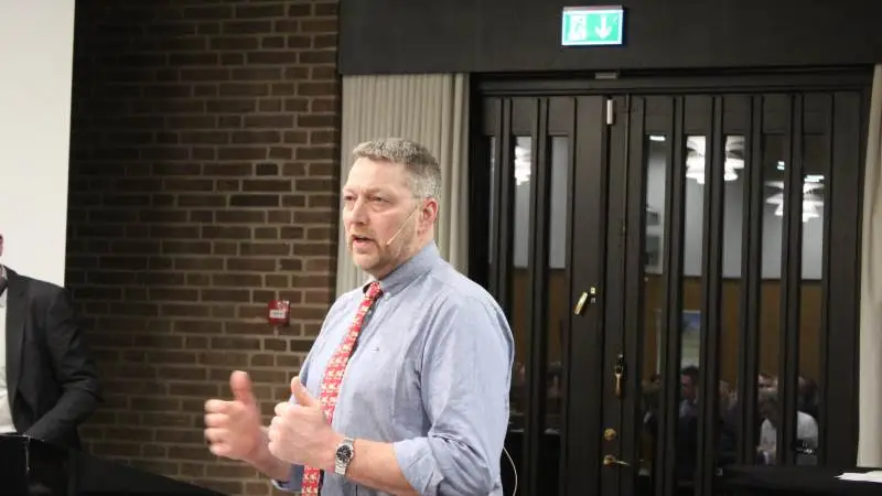 Nis Hjort, formand for Vejle-Fredericia Landboforening, mener konferencen forleden var et godt initiativ og generelt mener han, at dialog og inddragelse er vejen frem omkring den grønne udvikling for landbruget. Arkivfoto: John Ankersen
