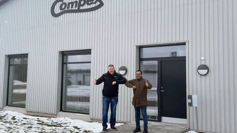 Steen Jørgensen, Compex, til venstre og Henrik Jensen, Farma Nordic, glæder sig til samarbejdet.