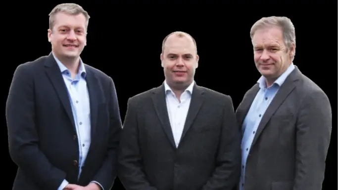 Hvis medlemmerne vil, ønsker landboforeningerne i Lemvig, Skive og Thy at fusionere. Her ses deres formænd Morten Agger, Lars Kristensen og Leif Gravesen.