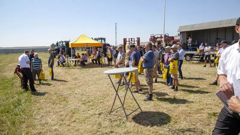 Omkring 100 planteavlere var samlet til Hardi Crop Care-dag, der var arrangeret af Karl Mertz og Hardi International. Foto: Hardi International