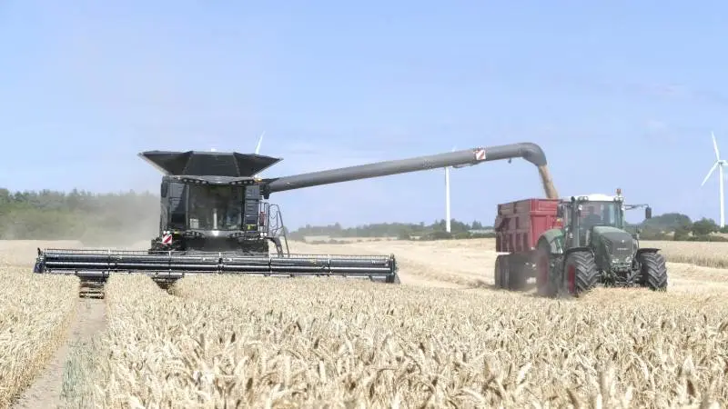 Heden Maskinforretning fik i sidste uge æren af at organisere den første uges demonstrationer og dermed Danmarkspremieren for Agcos Ideal maskiner. Testkørslen foregik på herregården Nordskov ved Gestelev.
